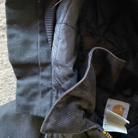 Carhartt Black Duck Canvas Arctic Quilt Lined Insulated Hooded sz L Tall - Picture 9 of 10